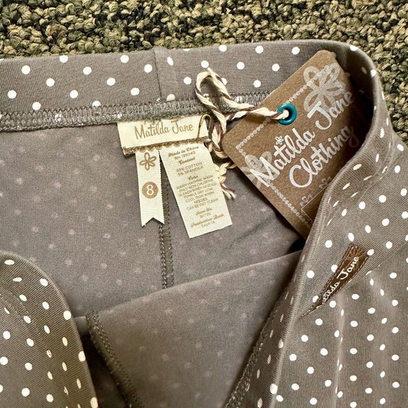 COPY - NWT Matilda Jane Hello Lovely Seeing Spots Benny's Legging size 8 - Picture 2 of 3